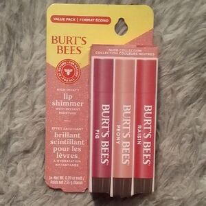 Burt's Bees Lip Shimmer Set - Fig, Peony, Raisin
